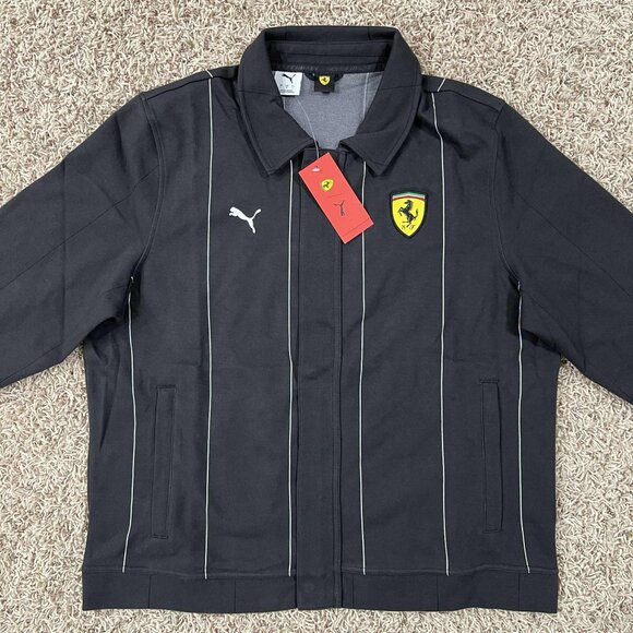 PUMA x Scuderia Ferrari Race Men’s Premium Jacket Black, Size Large (New) - Picture 5 of 16